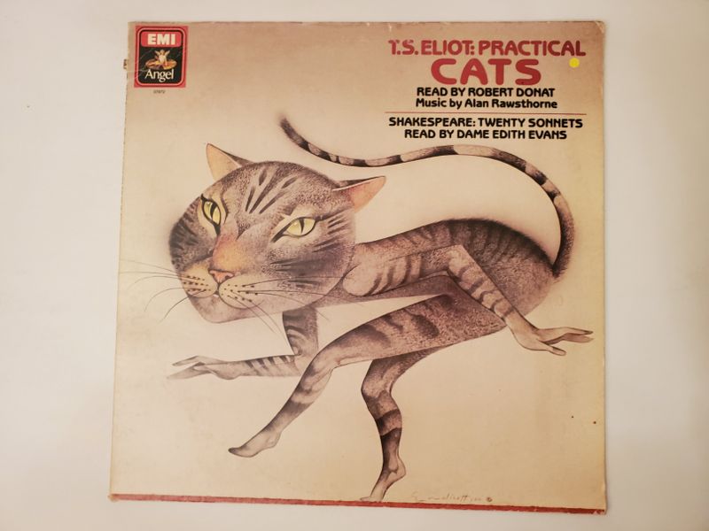 T.S. Eliot (read by Robert Donat, music by Alan Rawsthorne); Shakespeare (read by Dame Edith Evans) Practical Cats / Shakespeare: Twenty Sonnets vinyl record